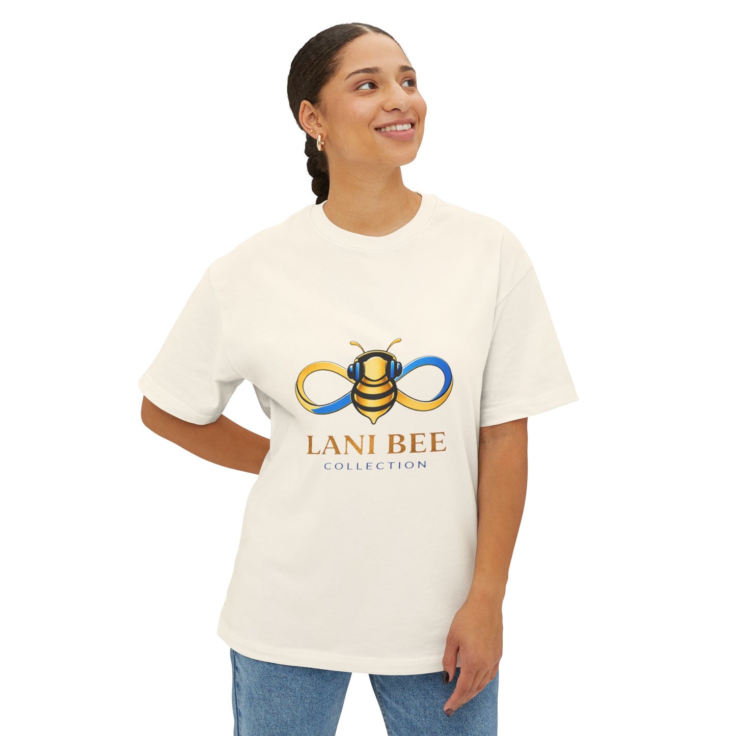Infinity Bee Tee♾️🐝 — "Lani Bee Collection" Oversized Cotton Shirt